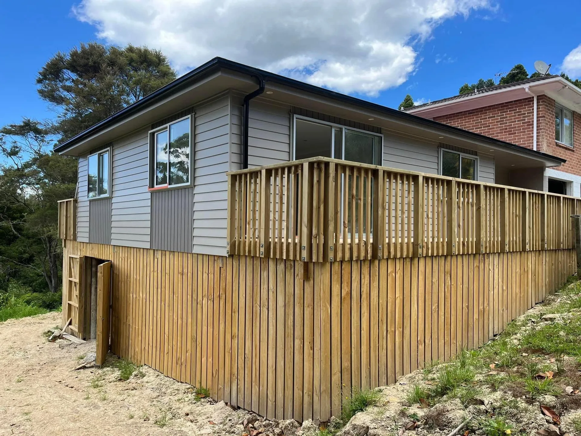 Completed home extension and exterior by Rosser Residential in Auckland